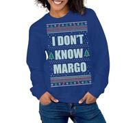 QJDFLL Saint Valentin Pulls de Noël pour Couples, Sweat-Shirts Graphiques Unisexes Assortis Adultes, Lui et Elle Cadeau Saint Valentin(Bleu,XL)