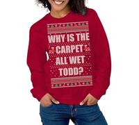 QJDFLL Saint Valentin Pulls de Noël pour Couples, Sweat-Shirts Graphiques Unisexes Assortis Adultes, Lui et Elle Cadeau St Valentin(Rouge,S)