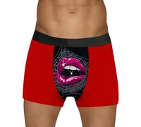 QJDFLL Saint Valentin sous-vêtements imprimés pour Couple, Mode Cosplay, Confort décontracté, Saint-Valentin et Cadeaux Couple(Rouge,S)