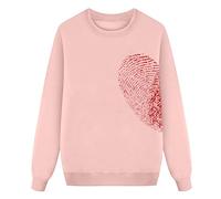 QJDFLL Saint Valentin Sweat à Capuche Manches Longues imprimé décontracté et Confortable pour Hommes Amour Love(Rose,L)