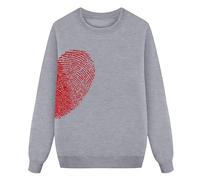 QJDFLL Saint Valentin Sweat à Capuche Manches Longues imprimé décontracté et Confortable pour Hommes Amour Love(Gris foncé,XL)