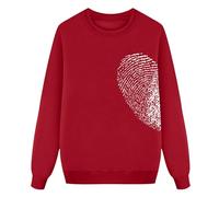 QJDFLL Saint Valentin Sweat à Capuche Manches Longues imprimé décontracté et Confortable pour Hommes Amour Love(Rouge,M)