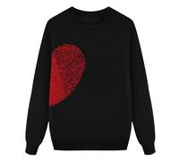 QJDFLL Saint Valentin Sweat à Capuche Manches Longues imprimé décontracté et Confortable pour Hommes Amour Love(Grey,3XL)