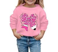 QJDFLL Saint Valentin Sweat à Capuche pour Enfants imprimé nœud Crayon la Mode Automne et Hiver Saint Valentin(Rose,3-4 Years)