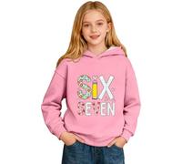 QJDFLL Saint Valentin Sweat-Shirt à Capuche en Polaire avec Poche pour garçon, idéal Les vêtements de Sport décontractés Enfants et Adolescents. Cadeaux(Rose,13-14 Years)