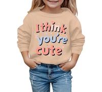 QJDFLL Saint Valentin Sweats à Capuche pour Enfants imprimés la Mode et intéressants Saint-Valentin, Automne Hiver Valentine s(Kaki,4-5 Years)