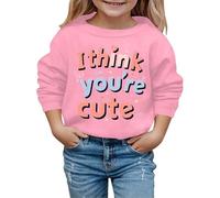 QJDFLL Saint Valentin Sweats à Capuche pour Enfants imprimés la Mode et intéressants Saint-Valentin, Automne Hiver Valentine s(Rose,5-6 Years)