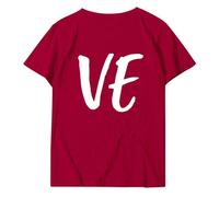 QJDFLL Saint Valentin T-Shirt imprimé avec Une Signification particulière pour la Saint-Valentin Entre Personnes du même Sexe Cadeau Homme(Rouge,S)