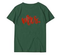 QJDFLL Saint Valentin T-Shirt imprimé avec Une Signification particulière pour la Saint-Valentin Entre Personnes du même Sexe idée Cadeau(Vert,M)