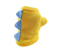 QJDFLL Stylo pour Animaux de Compagnie, vêtements Chiens et Chats, Pull Chaud Confortable en Corne Dinosaure, Mignon Chaton(B,M)