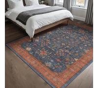 QJDTZMD Tapis de Salon 140 x 230 cm Moquette Couloir Lavable Antidérapant Intérieur Poils Courts Tapis pour Chambre Modern Traditional Camel Blue Red Beige Green