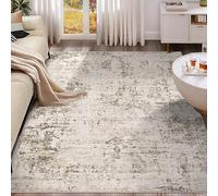 QJDTZMD Tapis Moderne Antidérapant 140 x 160 cm Lavable en Machine Décoration Maison Tapis pour Cuisine Couloir Chambre à Coucher Salon canapé Gris Encre Moderne
