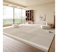 QJDTZMD Tapis Salon 150 x 200 cm Tapis Antidérapant Lavable en Machine Doux Décoratif pour Bureau Chambre à Coucher Dortoir Lignes géométriques Modernes Grises