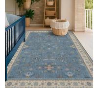 QJDTZMD Tapis Salon 70 x 140 cm Entrée Lavable Moderne Poils Courte et Douce Decoration Tapis pour Maison Chambre Dressing Bureau Traditional Blue Beige Pink Yellow