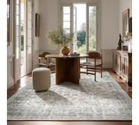 QJDTZMD Tapis Salon 70 x 140 cm Entrée Lavable Moderne Poils Courte et Douce Decoration Tapis pour Maison Chambre Dressing Bureau Traditional Floral Beige Gray Gold