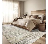 QJDTZMD Tapis Salon 70 x 140 cm Entrée Lavable Moderne Poils Courte et Douce Decoration Tapis pour Maison Chambre Dressing Bureau Modern Abstract White Beige Gray Brown Green