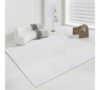 QJDTZMD Tapis Salon Grand 180 x 200 cm Chambre Moquette Salle a Manger Antidérapant Moquette Tapis de Sol Lavable en Machine pour Cuisine Lignes géométriques Modernes Grises