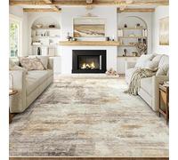 QJDTZMD Tapis Salon Grand 200 x 290 cm Chambre Antidérapant Moquette Lavable Tapis de Sol Doux pour la Décoration Intérieure Encre Moderne Gris Orange