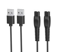 Qjin Câble USB pour Philips Norelco All-in-One 3000 5000 7000 9000, Multigroom, tondeuse à barbe et tondeuse corporelle, cordon de charge USB compatible avec MG3919 MG3939 MG5970 MG7970 BG5495 BG7480