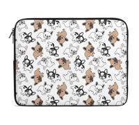 Qjjinxior Housse pour ordinateur portable 10" Motif bouledogue français