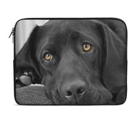 Qjjinxior Housse pour ordinateur portable 10" Motif labrador noir