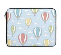 Qjjinxior Housse pour ordinateur portable 12 pouces, housse colorée pour ordinateur portable montgolfière