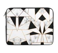 Qjjinxior Housse pour ordinateur portable 12" - Texture marbre noir
