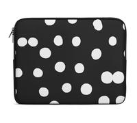 Qjjinxior Housse pour ordinateur portable 13" Noir à pois