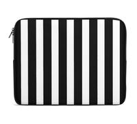 Qjjinxior Housse pour ordinateur portable 13" Rayures noires