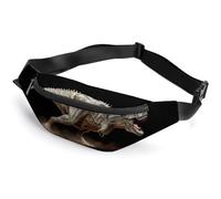 Qjjinxior Sac banane réglable pour course à pied, marche, randonnée, drapeau de l'Afrique du Sud, Dinosaure Rex Tyrannosaure, 36*15cm