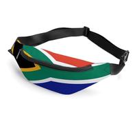 Qjjinxior Sac banane réglable pour course à pied, marche, randonnée, drapeau de l'Afrique du Sud, Drapeau Afrique du Sud., 36*15cm