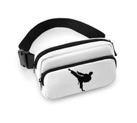 Qjjinxior Sac banane réglable pour la course, la marche, la randonnée, Arts martiaux Taekwondo., 20x13cm