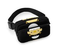 Qjjinxior Shiba Lnu Knock Sac banane réglable pour course à pied, marche, randonnée, Poussin coquille d'œuf, 20x13cm