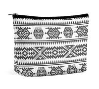 Qjjinxior Trousse de maquillage amérindienne, trousse de toilette portable avec fermeture éclair pour un usage quotidien, voyage, Amérindien., Taille unique