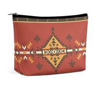 Qjjinxior Trousse de maquillage, jolie trousse de maquillage Husky, trousse de toilette portable avec fermeture éclair pour un usage quotidien, voyage, Amérindien., Taille unique