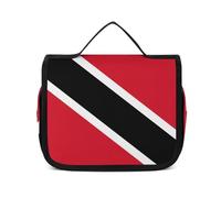 Qjjinxior Trousse de toilette à suspendre, motif drapeau de Trinité-et-Tobago, trousse de maquillage pour voyage, affaires, vacances