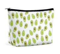 Qjjinxior Trousse de toilette portable avec fermeture éclair pour un usage quotidien, voyage, avocado, Taille unique