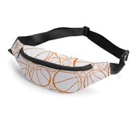 Qjjinxior Zombies Dead Men Walking Body at Night Sac banane réglable pour course à pied, marche, randonnée, Motif sport de basketball, 36*15cm