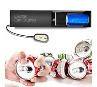 QJJML Broyeur De Canettes Électrique pour Le Recyclage des Canettes De 12 Oz Et 16 Oz, Broyeur De Canettes Métalliques en Aluminium pour Le Recyclage De La Bière Gazeuse, des Canettes De Coca