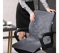 QJJML Coussin de Chaise Chauffant, Coussin de siège de Chaise de Bureau 8 Niveaux de température réglables Chauffe-Chaise intégré à température constante Automatique,Grey