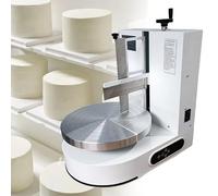 QJJML Machine Semi-Automatique de lissage et d'enrobage de gâteaux, étaleur de crème de 10 à 30 cm, Plateau tournant électrique de glaçage de 60 à 320 TR/Min avec kit de 9 raclettes White