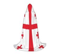 QJKFDHG Cape à capuche, drapeau du Maroc longue transformable | Une seule couche sur n'importe quelle tenue pour créer des looks de magicien, de vampire, de princesse ou médiéval ; nœud
