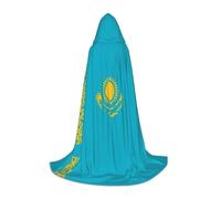 QJKFDHG Cape à capuche, drapeau du Maroc longue transformable | Une seule couche sur n'importe quelle tenue pour créer des looks de magicien, de vampire, de princesse ou médiéval ; nœud