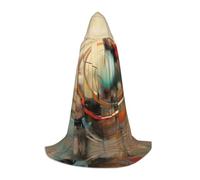 QJKFDHG Cape à capuche, longue cape transformable pour étang de nénuphar | Une seule couche sur n'importe quelle tenue pour créer des looks de magicien, de vampire, de princesse ou médiéval ; nœud
