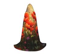 QJKFDHG Cape à capuche, motif psychédélique, longue cape transformable | Une seule couche sur n'importe quelle tenue pour créer des looks de magicien, de vampire, de princesse ou médiéval ; nœud