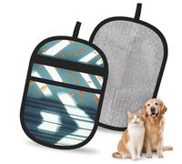 QJKFDHG Le vent souffle sur les feuilles Gants d'épilation électrostatiques d'animaux domestiques, brosse magique réutilisable pour poils de chien et de chat | Éliminateur de fourrure pour canapé