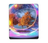 QJKFDHG Tapis de souris avec repose-poignet - Motif boule de rêve - Tapis de bureau et de jeu personnalisé pour un confort et un style améliorés