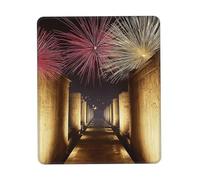 QJKFDHG Tapis de souris avec repose-poignet Motif villes persanes anciennes - Tapis de bureau et de jeu personnalisé unique pour un confort et un style améliorés