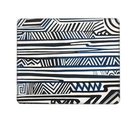 QJKFDHG Tapis de souris complexe imprimé lumières néon blanches et dorées avec base antidérapante, sous-main étendu pour bureau et jeux, base en caoutchouc de 3 mm, lavable en machine, parfait pour
