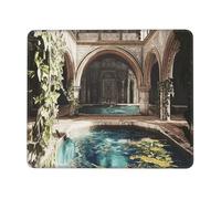 QJKFDHG The pool inside the palace Tapis de souris imprimé avec base antidérapante, sous-main étendu pour bureau et jeux, base en caoutchouc de 3 mm, lavable en machine, parfait pour ordinateur